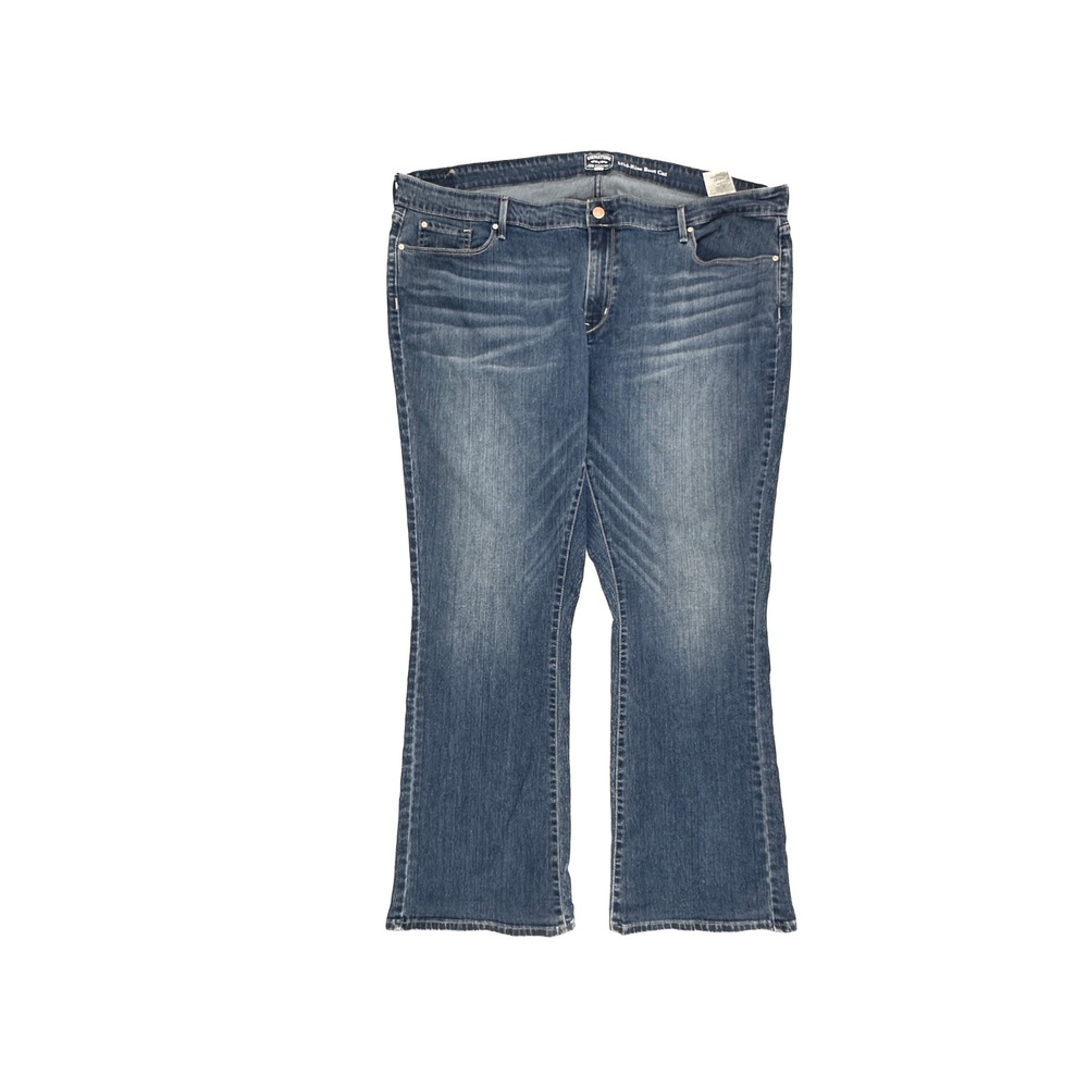 Signature by Levi Strauss Gold Bootcut Jeans Womens 46x32 Dark Wash Mid-Rise